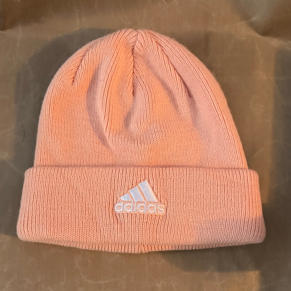 Adidas Light Pink Knit Beanie
